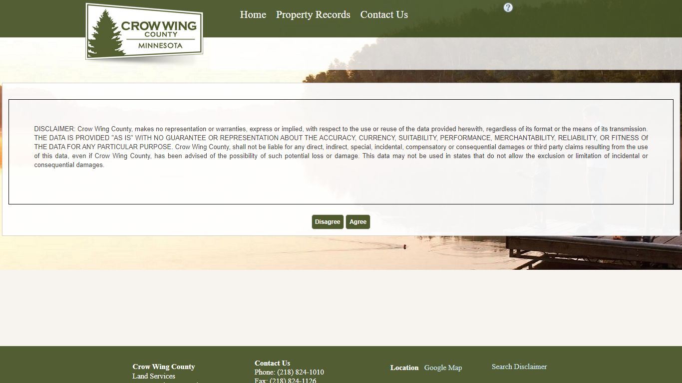 Crow Wing County Property Information